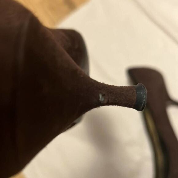 PRADA SUEDE CAP TOE POINTED TOE SHOES SIZE 38 - Picture 4 of 6